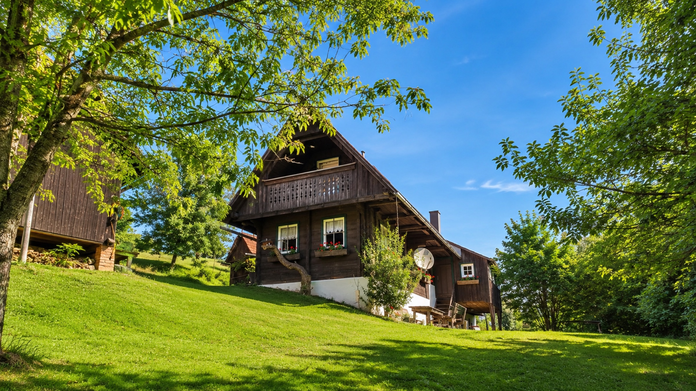 Kreuzschuster Ferienhaus am Tag